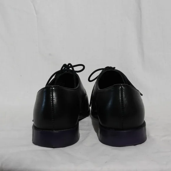 CAMPER - TWINS Black with Metallic Blue Contrast Laced Oxfords, size 37 - Picture 5 of 10